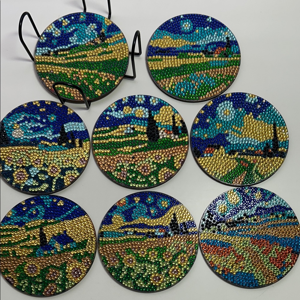 Colorful Mosaic Coaster Set